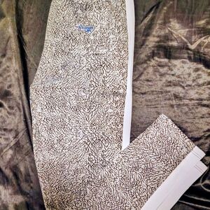 Stylish White and Brown Sweatpants
